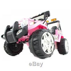 KIDS 12V Drifter Electric Ride On Car 4X4 Jeep 2-SEATS Remote Control PINK