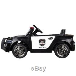 Kids Electric 12v Ride On Battery Police Car With Parental Remote Control