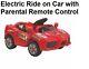 Kids Electric Battery 6v Ride On Toy Car With Parental Remote Control