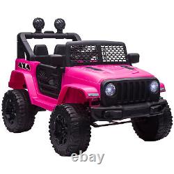 Kids Electric Ride On Car Childrens 12V Truck Off-road Remote Control Pink