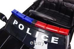 Kids Electric Ride on 12v Police Car Parental Remote Control Lights Siren Damage