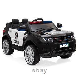Kids Ride On 12V Electric Police SUV Style Battery Remote Control 2.4G Toy Car