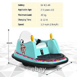 Kids Ride-On Bumper Car Electric Children Swivel Toy Car With Music Remote Control