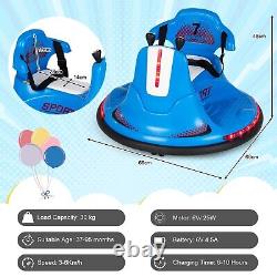 Kids Ride On Bumper Car Toddler Electric toy car 6V Remote Control 360° Spin