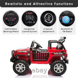 Kids Ride On Car 2 Seater 12V Battery Powered Electric Car with Remote Control Red