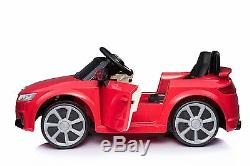 Kids Ride On Licensed Audi Ttrs 12v Electric Childrens Remote Control Toy Car