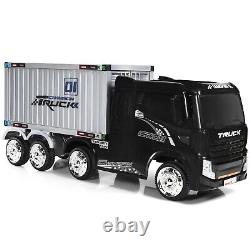 Kids Ride On Truck With Container 12V Electric Ride On Toy Remote Control Electric