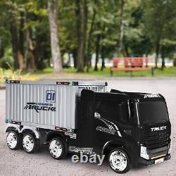 Kids Ride On Truck With Container 12V Electric Ride On Toy Remote Control Electric