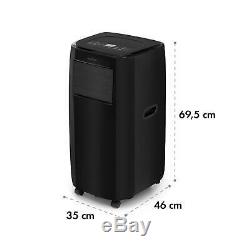 Klarstein Portable Air Conditioner 3-in-1 9,000 BTU / 2.6 kW Black