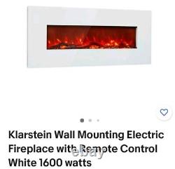 Klarstein Wall Mounted Electric Fire with remote control