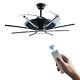 Led Ceiling Fan Light Dimmable Remote Control 60w Timing Function 6 Speed Nordic