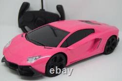 Lambo Radio Remote Control Car Sports Pink Girls Rc Car Headlights NEW BOXED