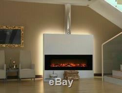 Large Wall Mounted 72 Inch Electric Fire Wall Mount Floating Led Flame Fire