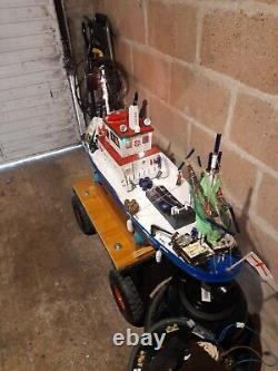 Large remote control fishing boat