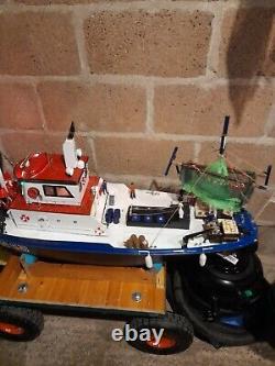 Large remote control fishing boat