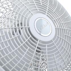 Lasko Wall Mount Fan 16 in. 3-Speed Remote Control Oscillating 7-Hour Timer New