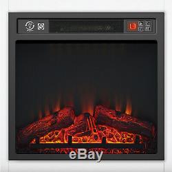Luxury 1800W Electric Fireplace Suite LED Log Fire Burning Flame with Surround