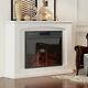 Luxury 1.8kw Electric Fireplace Suite Led Log Fire Burning Flame Mdf Surround Xl