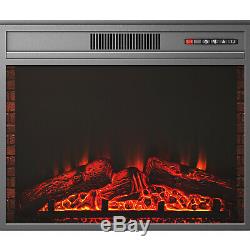 Luxury 1.8KW Electric Fireplace Suite LED Log Fire Burning Flame MDF Surround XL