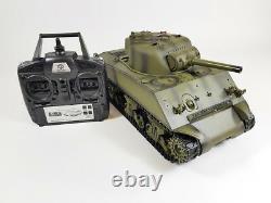MATO Radio Remote Controlled RC 2.4G Tank M4A1 SHERMAN 1/16 with 2 Sounds UK RTR