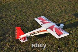 Max-Thrust Riot V2 Radio Remote Control Model Plane Red Almost Ready to Fly