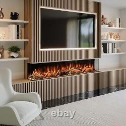 Media Wall Electric Fire 1800 Advance Series Multi Sided Remote & App Control