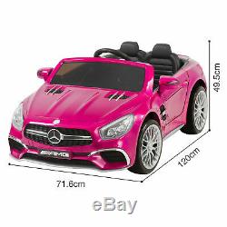 Mercedes Benz Ride On Car Kids 12V Licensed AMG Electric Remote Control Pink