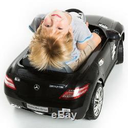 Mercedes Benz Sls Amg Kids Ride On Car 6v Electric Children Remote Control Mp3