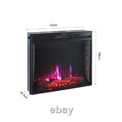 Modern Inset LED Electric Fireplace Heater Suite 1000/2000W Remote Control WIFI