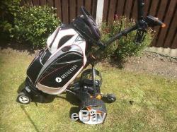 Motocaddy S7 Remote Electric Trolley With motocaddy Golf Bag And Attachments