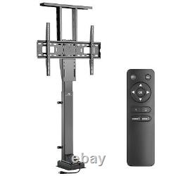 Motorised TV Lift Stand Electric Cabinet Mount Remote 37-65 50kg VESA 600x400
