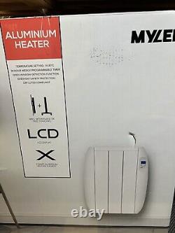 Mylek Heater Radiator Electric Slim Bathroom Wall Mounted/Freestanding 600w