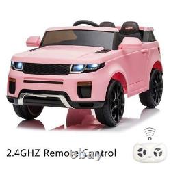 NEW 12v Kids Electric Battery Ride on Car Parental Remote Control Pink