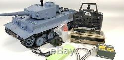 NEW 2.4G V6 Heng Long Radio Remote Control RC German Tiger Tank Smoke Sound BB