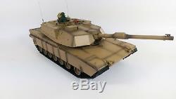 NEW Heng Long Radio Remote Control RC Abrams M1A2 Desert Camo Tank 1/16th 2.4GHz