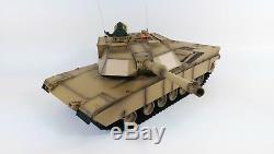 NEW Heng Long Radio Remote Control RC Abrams M1A2 Desert Camo Tank 1/16th 2.4GHz
