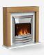 New Warmlite Electric Oak Effect Fireplace With Remote Control Boxed