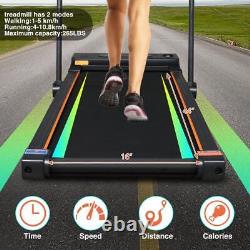 New 2In1 Folding Treadmill Running Walking Machine LED Monitor Remote Control