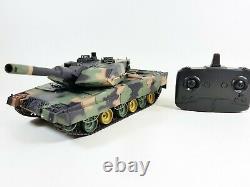 New 2.4G RC 124 Heng Long Leopard 2A6 Airsoft Tank Remote Control InfraRed V5