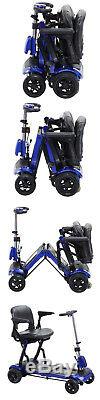New 4 Wheeled Automatic Electric Remote Control Folding Mobility Scooter REDUCED