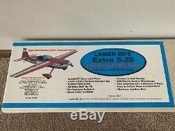 New Vintage Lanier RC Extra 300 3.25 Balsa Wood Remote Control Airplane Kit