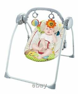 Newborn Baby Electric Swings Bouncer Musical Rocker Chair Cradle With Remote