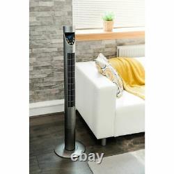 OSCILLATING TOWER FAN With REMOTE CONTROL 43/47 TIMER 50W SLIM COOLING 3 SPEEDS
