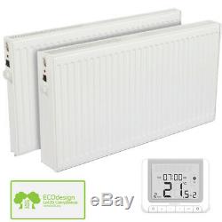 Oil Filled Electric Radiator Wall Mounted Heater with Thermostat and Timer
