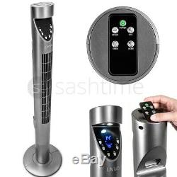 Oscillating Digital Tower Fan Remote Control Timer Ultra Slim 47 Cooling Slim