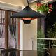 Outsunny 2kw Electric Heater Led Halogen Heating Hanging Light Outdoor Remote