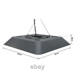 Patio Electric Hanging Ceiling Heater 2000W Halogen with Remote Control Aluminium