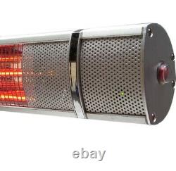 Patio Heater 3000W Garden 56179 Electric Outdoor Wall Mounted Golden Tube 3.0 kW