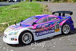 Pink Mitsubishi Radio Remote Control Car 1/10 Rechargeable Rally RC Car 20mph