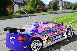 Pink Mitsubishi Radio Remote Control Car 1/10 Rechargeable Rally RC Car 20mph